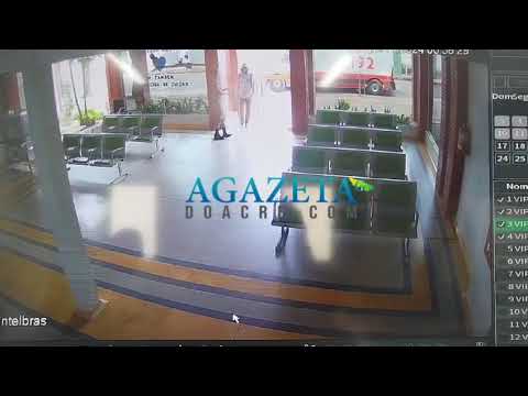 Vídeo mostra falso vigilante rendendo trabalhadores na Policlínica do Tucumã 1 Homem se passa por vigilante de policlínica, assalta servidor do Samu e leva arma de segurança.