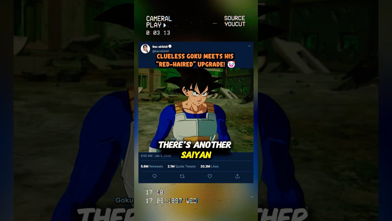 Неумехавший Гоку встречает свою "рыжеволосую" версию! 🤡 