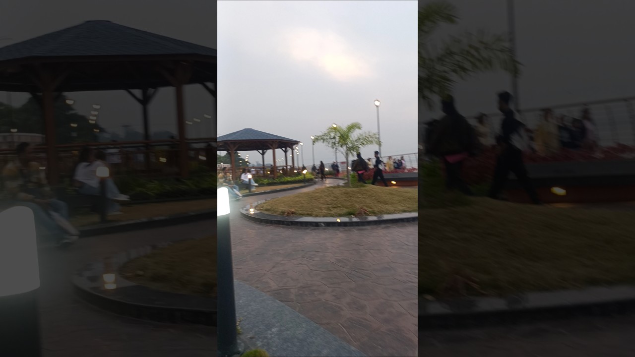 Brahmaputra river side park at Guwahati 