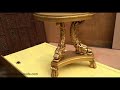 23 gold corner stand stool  aarsun  royal furniture aarsun design