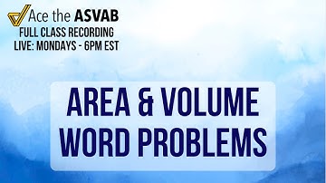 ASVAB Math: Volume & Area Word Problems Explained | Arithmetic Reasoning Practice