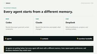 Shiliu: Cross-Agent Long-Term Context with Codex and GPT-5.6 | OpenAI Build Week