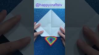 How to make rainbow heart envelope diy rainbow envelope papercraft