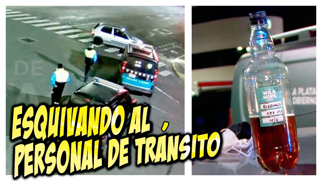 BORRACHO Y SIN PAPELES QUISO ESQUIVAR UN CONTROL DE ALCOHOLEMIA - YouTube