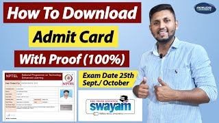 How To Download NPTEL Admit Card 2022 | (September Exams) | How To Download Swayam Admit Card 2022 screenshot 1