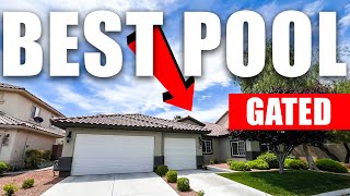 Single Story Home for Sale in Las Vegas | 3 Bed 3 Bath 3073sqft | Luxury Property w/ Resort Backyard