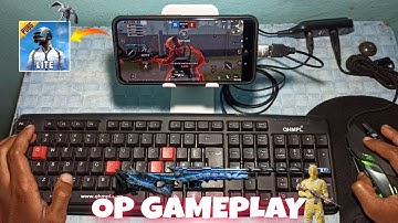 PUBG Mobile Lite Gameplay With Mouse And Keyboard On Mobile Like PC Best Play New Video 2022