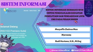 SI BERBASIS WEB UNTUK PENGELOLAAN KEGIATAN PENELITIAN DAN PENGABDIAN LPPM UNS PADA PERAN DOSEN