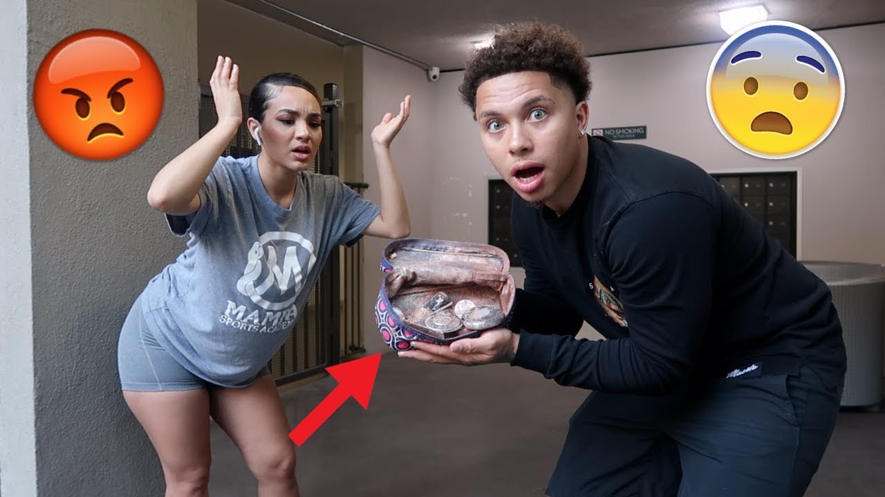 DESTROYING MY GIRLFRIENDS MAKEUP! ** SHE CRIES!! **