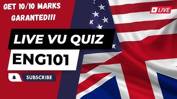 ENG101 LIVE VU QUIZ 2| Get Full Marks Guaranteed | Quiz Hacks | Virtual University