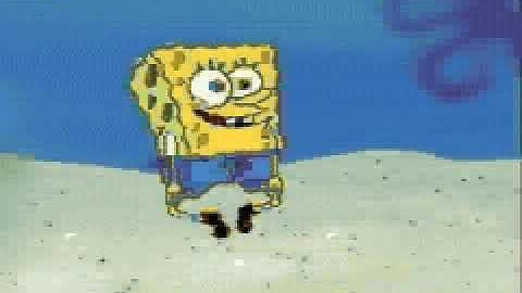 (GBA Video) Spongebob Stepping On The Beach