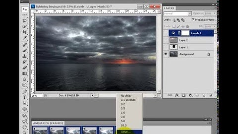 Animate lightning in Photoshop CS5