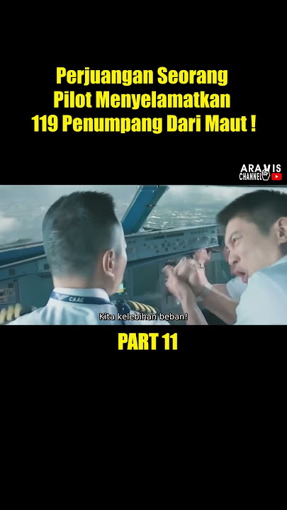 PILOT SELAMATKAN 119 PENUMPANG DARI KECELAKAAN MAUT !!! Part 11 | #short #shorts #alurfilm