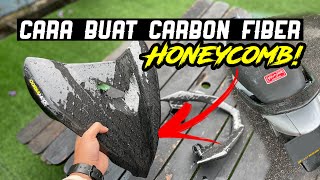 LC135 Cara Buat Carbon Fiber Honeycomb Bajet RM100! Camouflage Carbon Fiber!