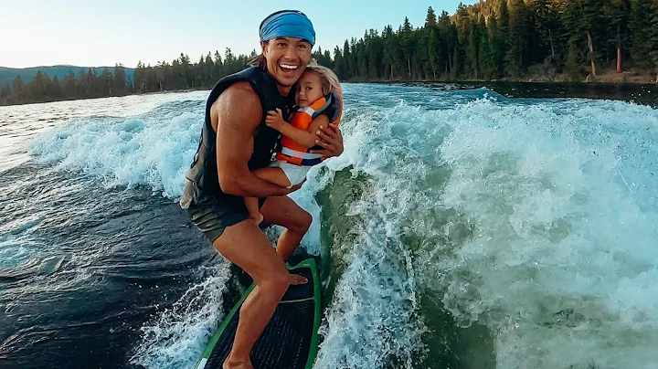 BABY SURFING IN IDAHO?? Kids and Baby River and Wa...