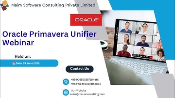 Oracle Primavera Unifier Webinar