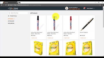 Bixzee eCommerce Tutorial B2B Buyer My Supplier & Purchase Order