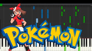 Pokemon AG OP1 – Hirokazu Tanaka   Advance adventure - Piano Tutorial - Synthesia