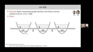 Control based variational quantum algorithms and dynamical noise suppression