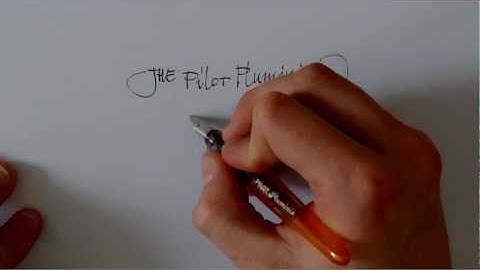 Pilot pluminix calligraphy pen test by TheosonE