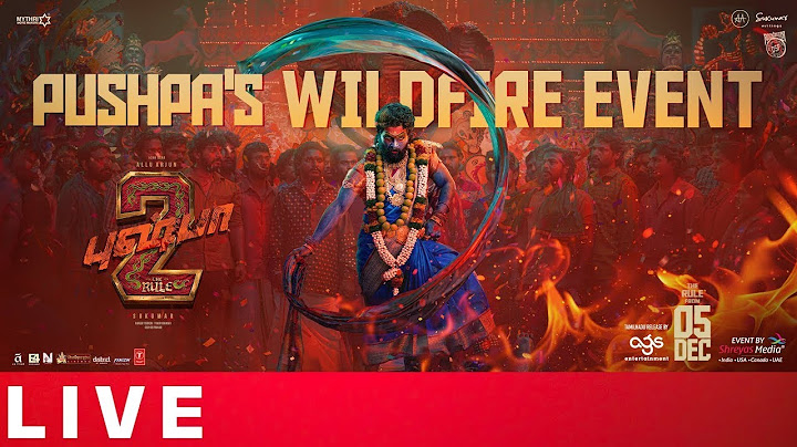 LIVE🔴: Pushpa 2 The Rule WILDFIRE EVENT in Chennai | Allu Arjun | Rashmika Mandanna | Sukumar | TFPC
