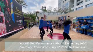 Abbott Step Performance from Abbott Elementary SDCC Activation