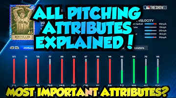 ALL PITCHING ATTRIBUTES EXPLAINED MLB THE SHOW 23 DIAMOND DYNASTY! MOST IMPORTANT ATTRIBUTES!
