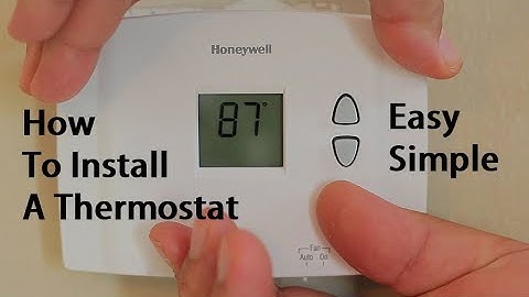 How To Install Replace A Thermostat