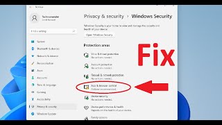 how to fix: app and browser control option missing in windows 11