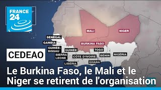 Les trois juntes : Burkina Faso, Mali et Niger quittent la CEDEAO • FRANCE 24