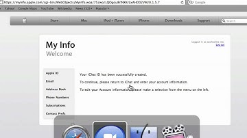 Learn iChat (Leopard): Lesson 1 - Creating a Free .Mac Chat Account @ uSchoolme