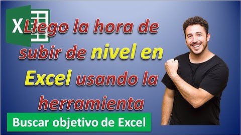 formula excel Sube de nivel en Excel dominando la herramienta BUSCAR OBJETIVO | CLASE DE Excel
