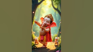 ganpati Bappa Dancing 🙏❤️🧿bal ganesh dancing #ganesh#ganpati#hindugod#cute