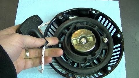 HOW TO - Generator Pull Cord Repair