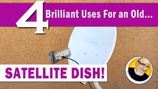 Here are 4 cool alternative uses for an old satellite dish! Support my video with a FREE download @ http://audible.com/kipkay --------