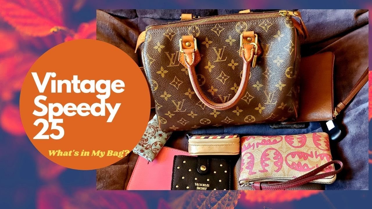 My Vintage LV Speedy 25: What's in my Bag? 