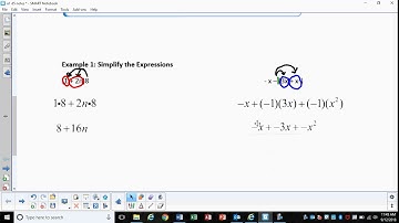 Simplifying Algebraic Expressions - Distributive Prop (u1 d5 notes)