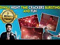 Diwali Night Time Crackers Bursting and Fun