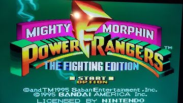 Ivan Ooze Character Cheat Code & CPU Instructions for Power Rangers Fighting Edition for SNES