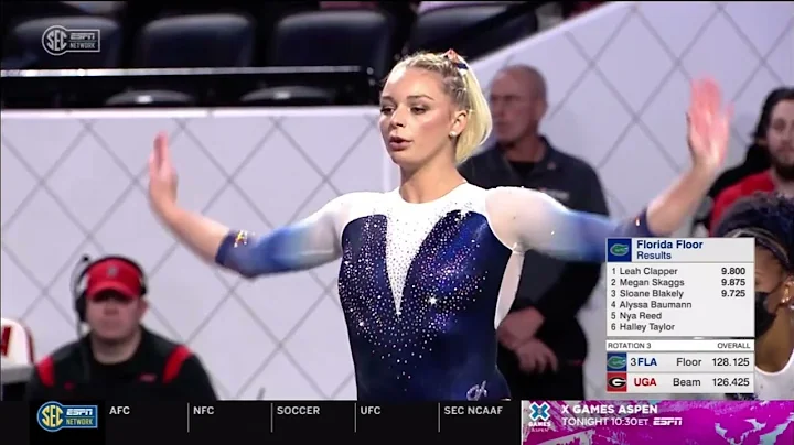 Alyssa Baumann Floor Florida @ Georgia 2022 9.875