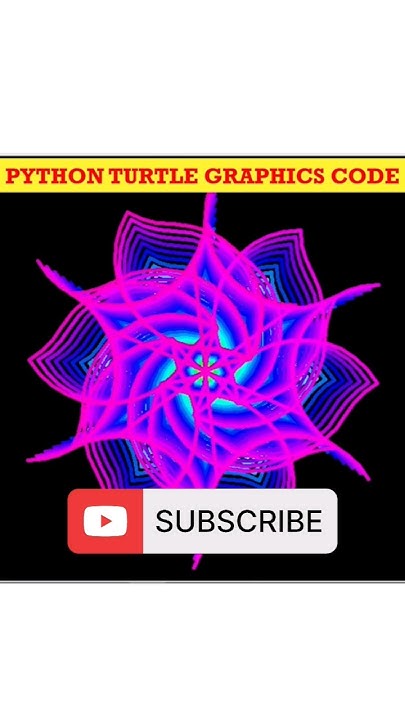 Python turtle graphics design #youtubeshorts #cs #bca #status #shorts # ...