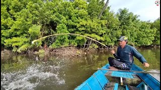 I thought it was a small fish, but it turns out it's a big fish#Bamboo fishing rod