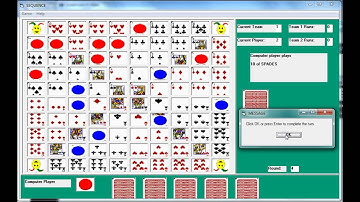 Sequence board game (VB6) for PC (Red Jacks)