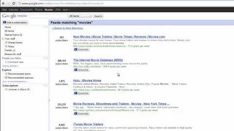 Google Reader Tutorial