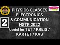 Target hstr   kvs electronics  transistor  physics classes  part 2 dr atahar parveen