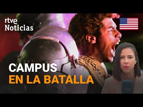 EE.UU.: VIOLENCIA y DESALOJOS en las PROTESTAS UNIVERSITARIAS por la GUERRA DE GAZA | RTVE Noticias