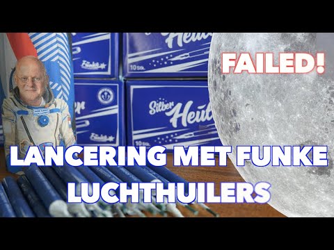 LANCERING met FUNKE LUCHTHUILERS mislukt | CATEGORIE 1 VUURWERK