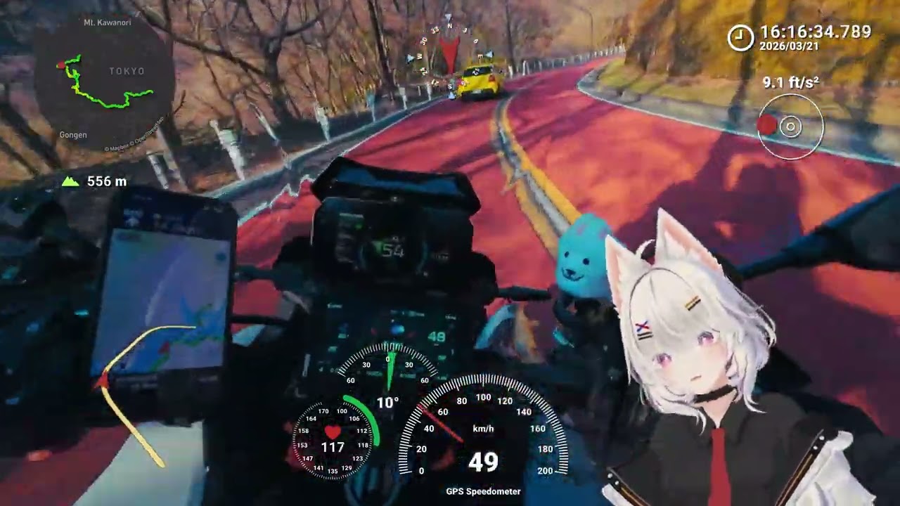 【撮影テスト】奥多摩！アバターとUIもオーバーレイしてみたシロいの【TRACER9GT】