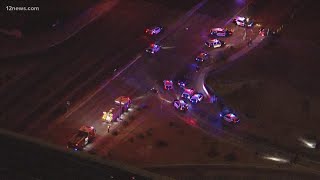 Officer hospitalized after being run over by car; driver arrested after Loop 101 pursuit