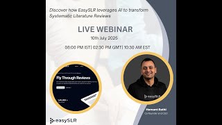 Learn how EasySLR uses AI to simplify and speed up Systematic Literature Reviews
